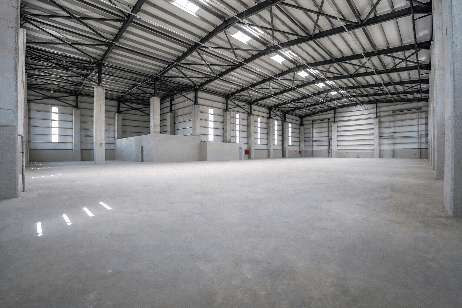 Gebze Pelitli fabrika projesi birinci kat üretim alanı