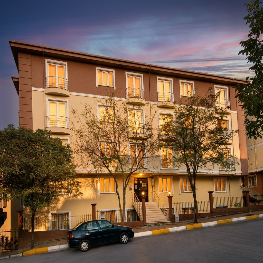 Astaş İnşaat Güzel Konak Sitesi konut projesinin Pendik Güzelyalı'daki dış cephesi